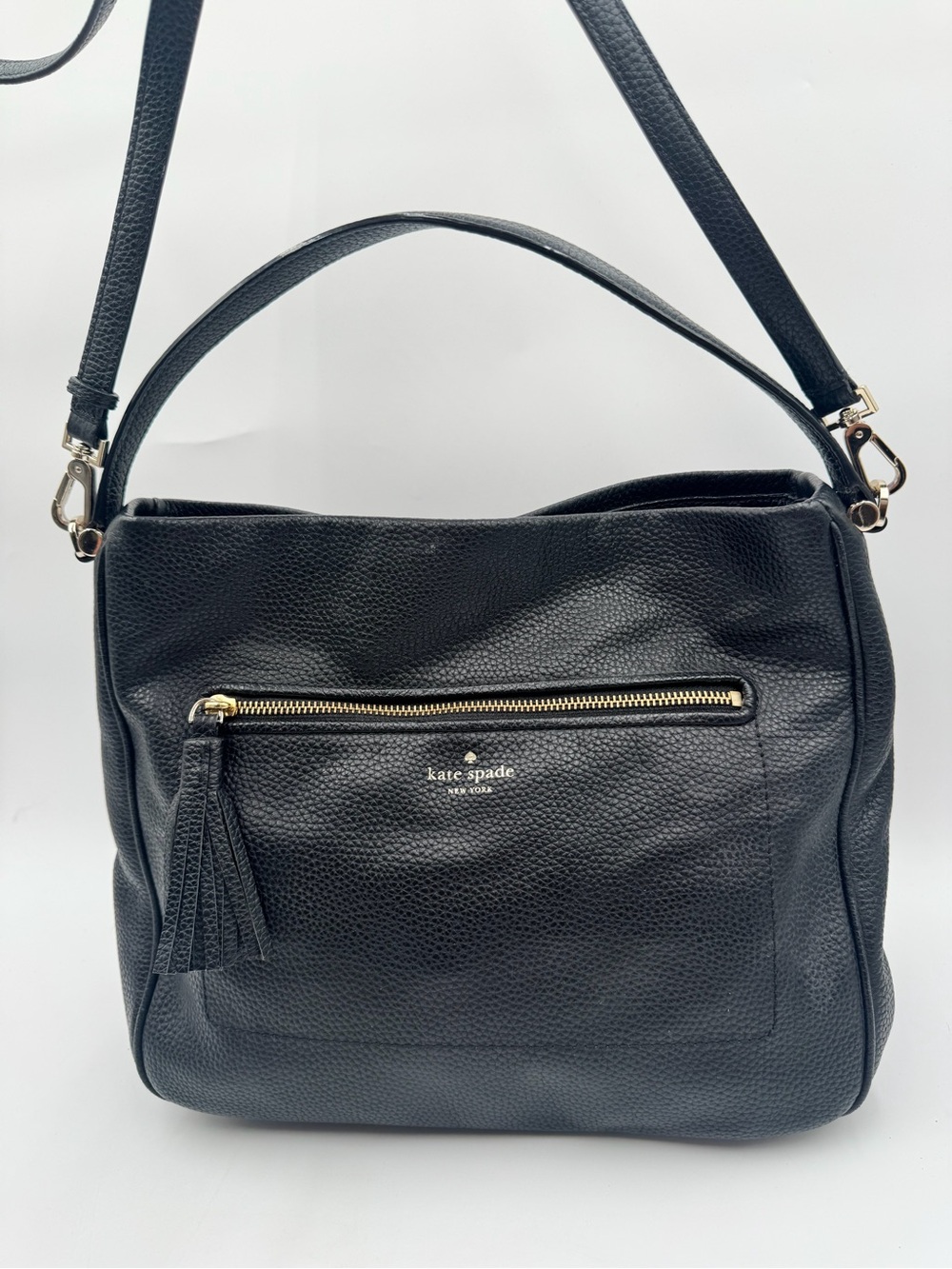 Kate Spade Michaela Chester Street Crossbody Hobo Bag Pebbled Leather in EUC